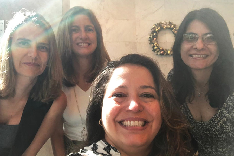 Foto junto à equipe da Talento Incluir, após reunião com cliente.