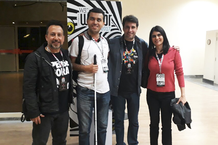 Rodrigo Credidio, Leonardo Gleison, Reinaldo Ferraz e Cláudia Nascimento na Web.br 2017